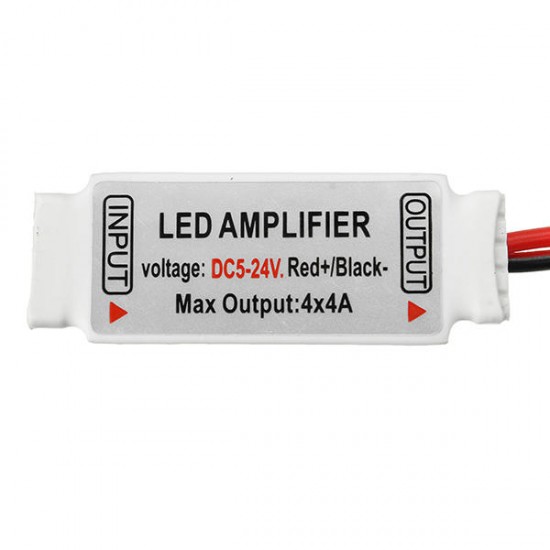 DC5-24V 4CH x 4A Mini RGBW Amplifier 5 pin Controller for 5050 RGBW LED Strip Light DC5-24V 4CH x 4A Mini RGBW Amplifier 5 pin Controller for 5050 RGBW LED Strip Light