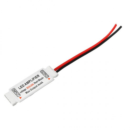 DC5-24V 4CH x 4A Mini RGBW Amplifier 5 pin Controller for 5050 RGBW LED Strip Light DC5-24V 4CH x 4A Mini RGBW Amplifier 5 pin Controller for 5050 RGBW LED Strip Light
