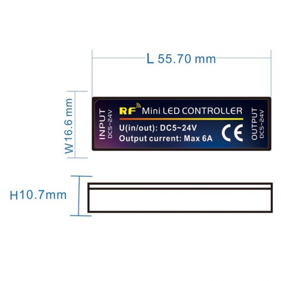 DC5-24V 6A RGB Constant Current LED Strip Light Controller + 28Keys RF Remote Control for Indoor Use DC5-24V 6A RGB Constant Current LED Strip Light Controller + 28Keys RF Remote Control for Indoor Use