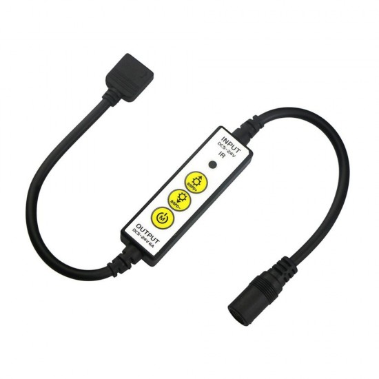 DC5-24V IR 3Keys LED Dimmer Controller + 17Keys Remote Control for CCT Color Temperature Strip Light DC5-24V IR 3Keys LED Dimmer Controller + 17Keys Remote Control for CCT Color Temperature Strip Light