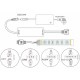 DC5-24V IR 3Keys LED Dimmer Controller + 17Keys Remote Control for CCT Color Temperature Strip Light DC5-24V IR 3Keys LED Dimmer Controller + 17Keys Remote Control for CCT Color Temperature Strip Light