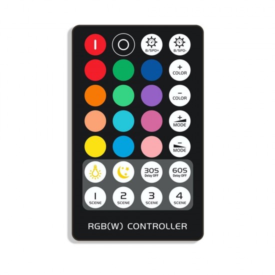 DC5-24V Mini 3Keys IR RGB LED Dimmer Controller + 28Keys Remote Control for Strip Light