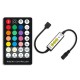 DC5-24V Mini 3Keys IR RGB LED Dimmer Controller + 28Keys Remote Control for Strip Light