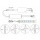 DC5-24V Mini Wireless RF RGB+CCT LED Dimmer Controller Touch Remote Control for Strip Light