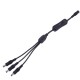 DC5.5*2.1mm One Female to Three Male Way Splitter Connector with Switch for CCTV LED Strip Light DC5.5*2.1mm One Female to Three Male Way Splitter Connector with Switch for CCTV LED Strip Light