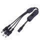 DC5.5*2.1mm One Female to Three Male Way Splitter Connector with Switch for CCTV LED Strip Light DC5.5*2.1mm One Female to Three Male Way Splitter Connector with Switch for CCTV LED Strip Light