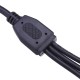 DC5.5*2.1mm One Female to Three Male Way Splitter Connector with Switch for CCTV LED Strip Light DC5.5*2.1mm One Female to Three Male Way Splitter Connector with Switch for CCTV LED Strip Light