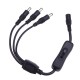 DC5.5*2.1mm One Female to Three Male Way Splitter Connector with Switch for CCTV LED Strip Light DC5.5*2.1mm One Female to Three Male Way Splitter Connector with Switch for CCTV LED Strip Light