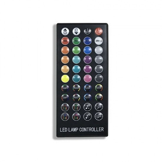DC5V-24V bluetooth Music RGB 4Pin LED Controller + 40Keys IR Remote Control for 5050 2835 Strip Lighting DC5V-24V bluetooth Music RGB 4Pin LED Controller + 40Keys IR Remote Control for 5050 2835 Strip Lighting
