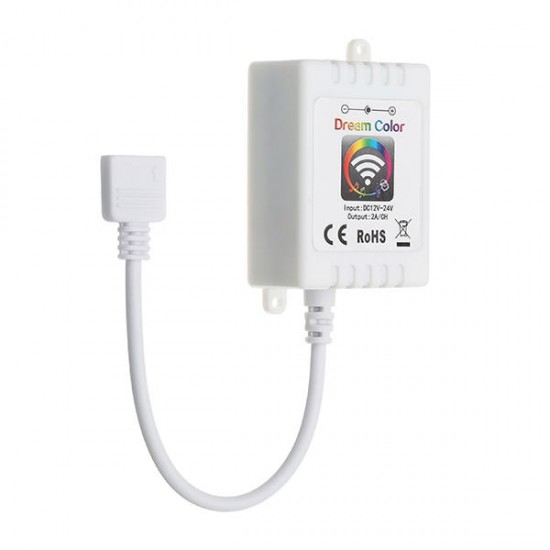 DCV12-24V 6A 24 Keys Remote Control WiFi LED Controller Works with Alexa for RGB Strip Light