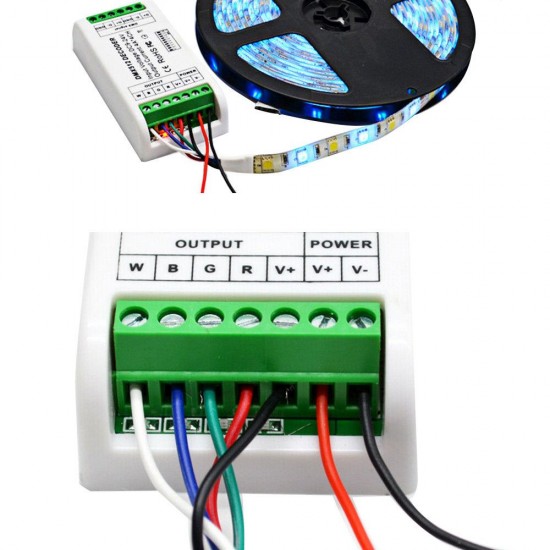 DMX 512 Decoder LED Strip Controller RGB 3CH RGBW 4CH Dimmer Console for Decorated Lighting Home Light DC9V-24V