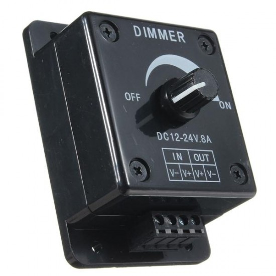 Dimmable LED Light Dimmer Switch Brightness Manual Adjustable Control DC 12V-24V