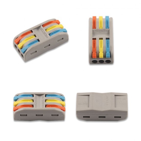Fast Wire Cable Connectors Universal Compact Conductor Push-in Terminal Block with IP68 I Shape Connector
