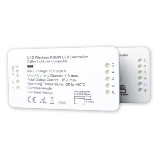 GL-C-007 3.0 DC12-24V RGBW LED Strip Dimmer Controller Work with Philip Hue
