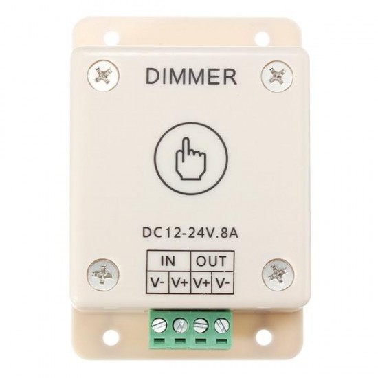 LED Light Dimmer Controller Touch Motion Sensor Control 8A DC 12V-24V For Single Color Strips