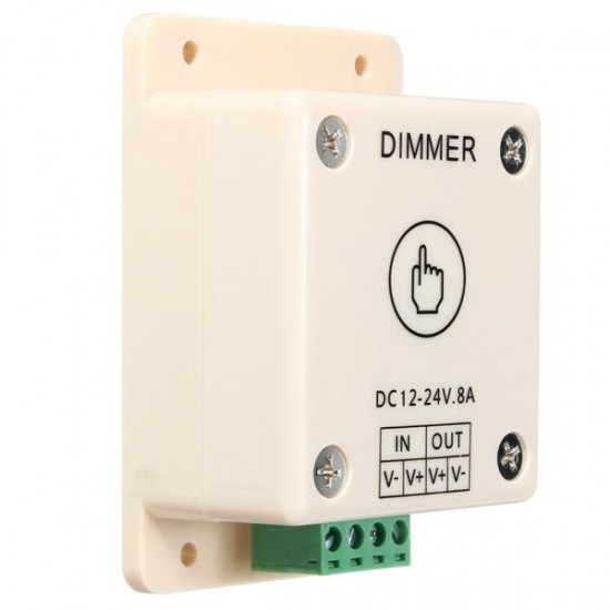 LED Light Dimmer Controller Touch Motion Sensor Control 8A DC 12V-24V For Single Color Strips