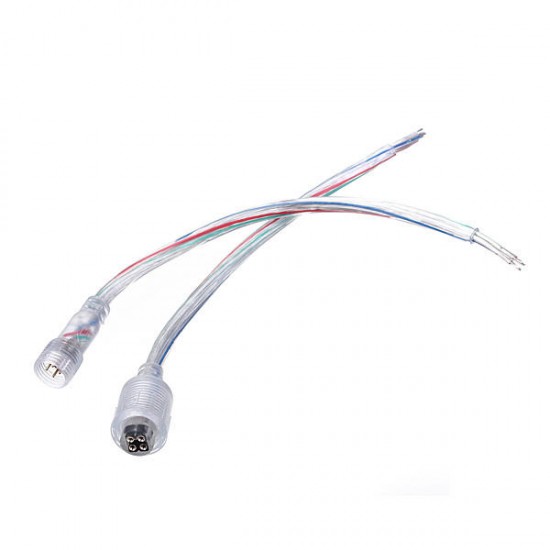 LED Light Strip Male to Female 4 Pin Adapter Waterproof Cable Cord