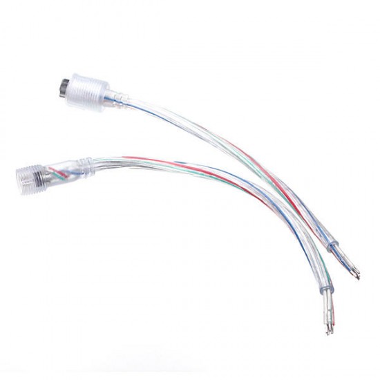 LED Light Strip Male to Female 4 Pin Adapter Waterproof Cable Cord