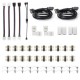 LED RGB 5050 Connector Kits 10MM 4Pin Includes Most Solderless Connectors Provides Most Parts for DIY Strip Light