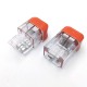 LT-22 2 Pin Transparent Quick Wire Connector Universal Compact Electrical Push-in Butt Conductor Terminal Block LT-22 2 Pin Transparent Quick Wire Connector Universal Compact Electrical Push-in Butt Conductor Terminal Block