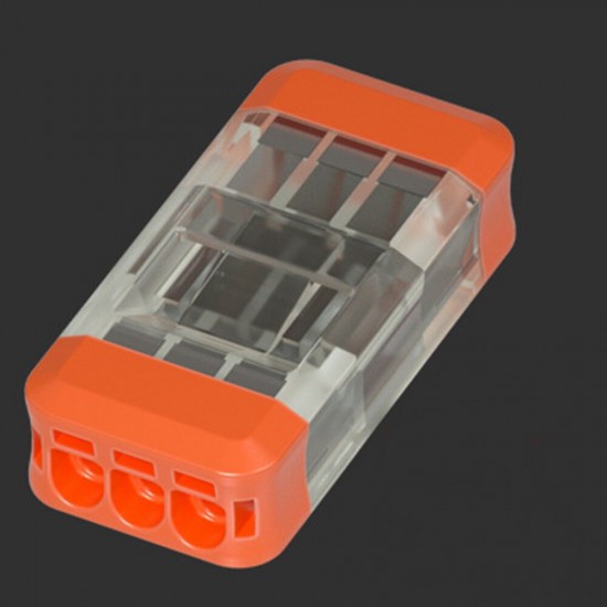 LT-33 3Pin Quick Wire Connector Universal Compact Electrical LED Light Push-in Butt Conductor Terminal Block 450V LT-33 3Pin Quick Wire Connector Universal Compact Electrical LED Light Push-in Butt Conductor Terminal Block 450V