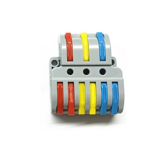 LT-633 Quick Wire Connector 3 Input 6 Output Electrical Splitter Universal Cable Conductor Terminal Block for LED Light