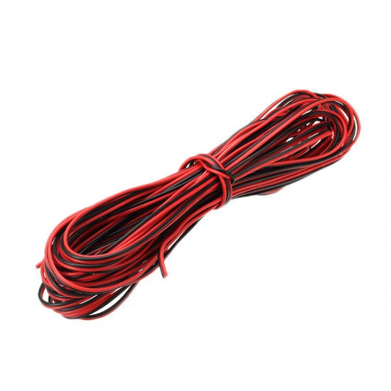 10M Tinned Copper 22AWG 2 Pin Red Black DIY PVC Electric Cable Wire for LED Strip Lighting