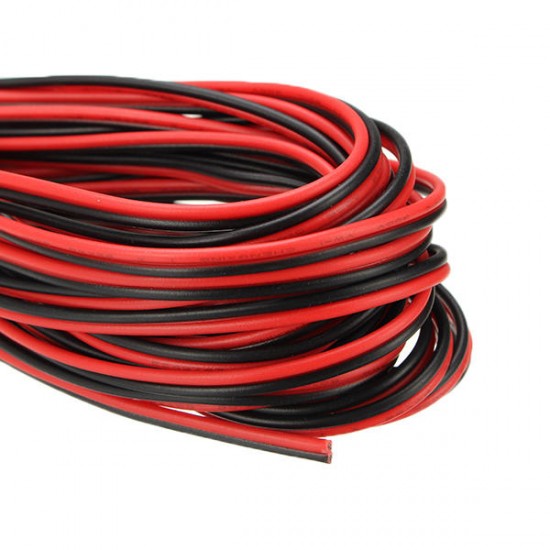 10M Tinned Copper 22AWG 2 Pin Red Black DIY PVC Electric Cable Wire for LED Strip Lighting
