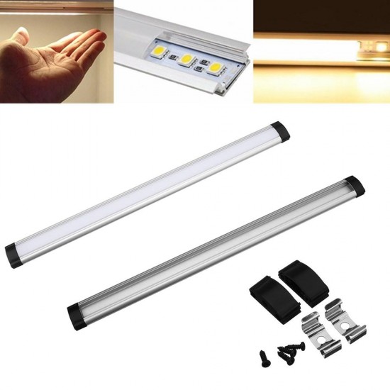 30/50CM Milky White Transparent Aluminum Channel Holder For LED Strip Light Cabinet Lamp