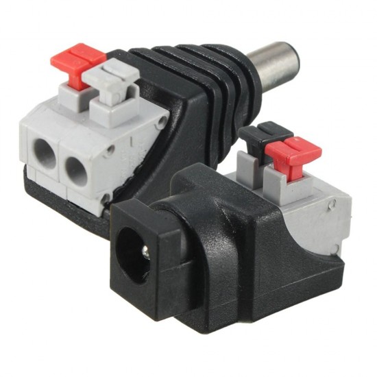 5.5*2.1mm 5PCS Male&Female Connectors DC Power Adapter Plug Cable for LED Strips 12V 5.5*2.1mm 5PCS Male&Female Connectors DC Power Adapter Plug Cable for LED Strips 12V