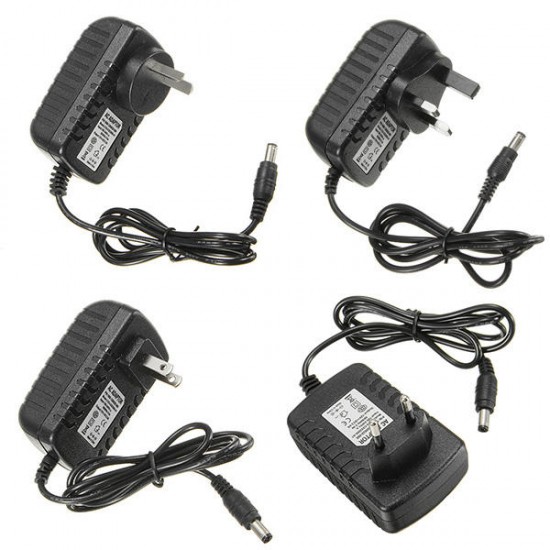 AC100-240V TO DC12V 2A 24W Power Supply Adapter For Strip Light + Female Connector