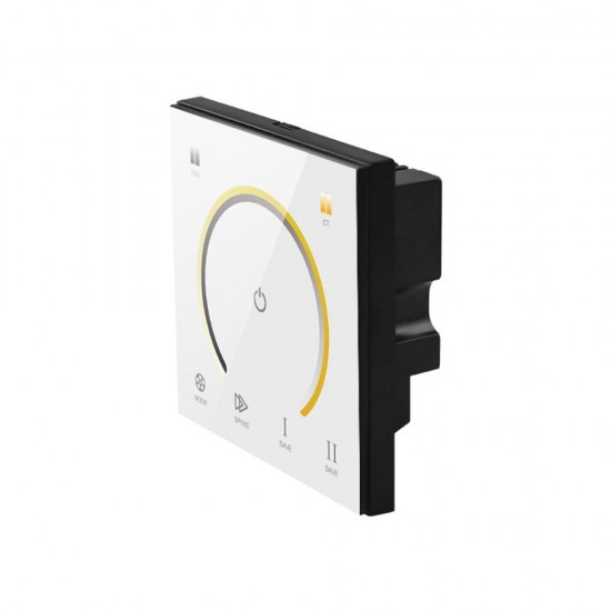 DC12-24V 3CH Touch Panel Light Switch CCT Color Temperature Dimmer Controller for LED Strip DC12-24V 3CH Touch Panel Light Switch CCT Color Temperature Dimmer Controller for LED Strip