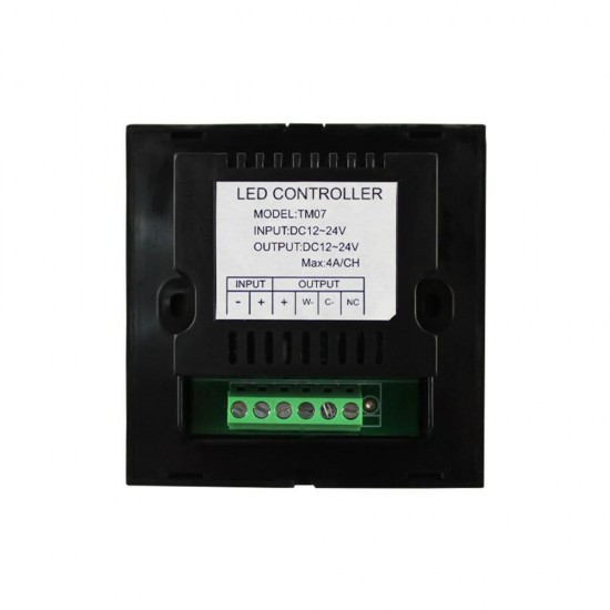 DC12-24V 3CH Touch Panel Light Switch CCT Color Temperature Dimmer Controller for LED Strip