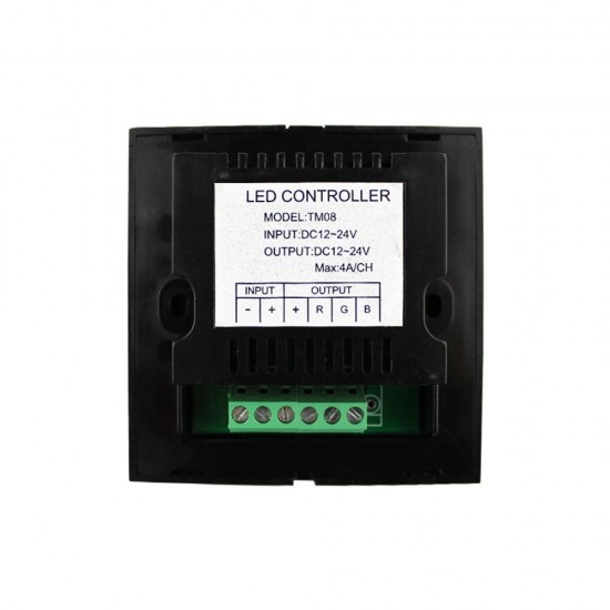 Touch Panel Color Changing Light Switch Dimmer Controller for RGB LED Strip DC12-24V