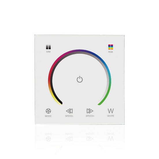 Touch Panel Color Changing Light Switch Dimmer Controller for RGB LED Strip DC12-24V