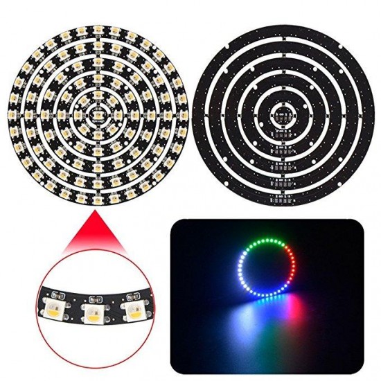 WS2812B 5050 SMD RGB RGBW RGBWW 93LEDs Ring Light Chip Board DC5V