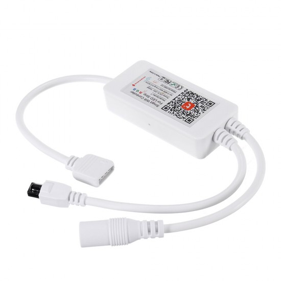 WiFi 4Pins 24 Keys Remote Control RGB LED Controller Works with Amazon Alexa DC5-24V WiFi 4Pins 24 Keys Remote Control RGB LED Controller Works with Amazon Alexa DC5-24V