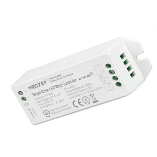 FUT036 Single Color Smart LED Strip Controller Work with Amazon Alexa Google Assistant DC12V-24V FUT036 Single Color Smart LED Strip Controller Work with Amazon Alexa Google Assistant DC12V-24V
