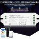 FUT039(Upgraded) 2.4GHz RGB+CCT LED Strip Controller Work with DMX512 Amazon Alexa Google Home DC12-24V