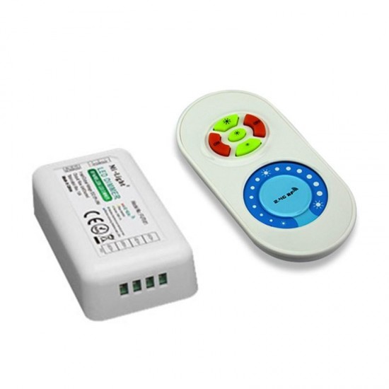 2.4GHz DC12-24V 10A WiFi RF LED Dimmer Controller for Single Color Strip Light