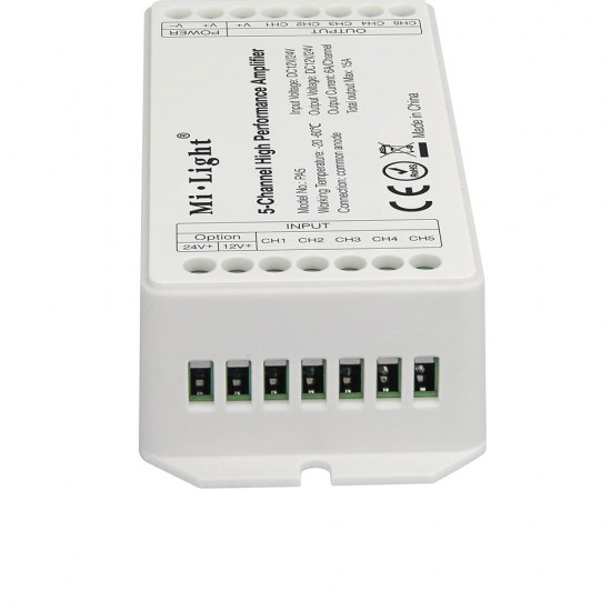 PA5 DC12V-24V 15A 5-Channel RGB RGBW RGB+CCT LED Strip Controller Amplifier