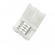Mini 4 PIN 8MM Connector Adapter for 2835 3528 RGB LED Strip Light Mini 4 PIN 8MM Connector Adapter for 2835 3528 RGB LED Strip Light