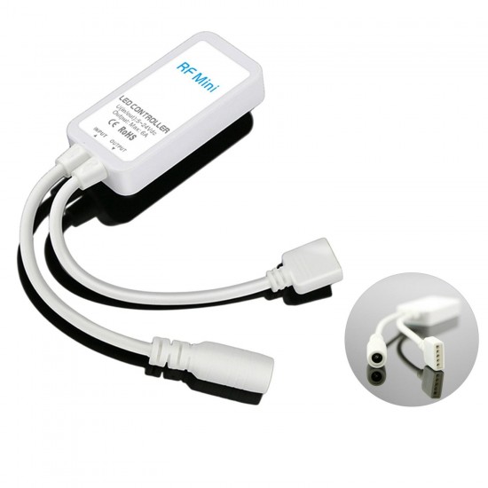 Mini DC5V-24V RGBW LED Dimmer Controller Wireless touch RF Remote Control for 3528 5050 Strip Light Mini DC5V-24V RGBW LED Dimmer Controller Wireless touch RF Remote Control for 3528 5050 Strip Light