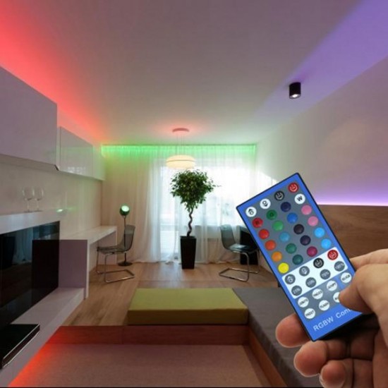 Mini RF Wireless Controller with 40 Keys Remote Control for RGBW LED Strip Light DC5-24V