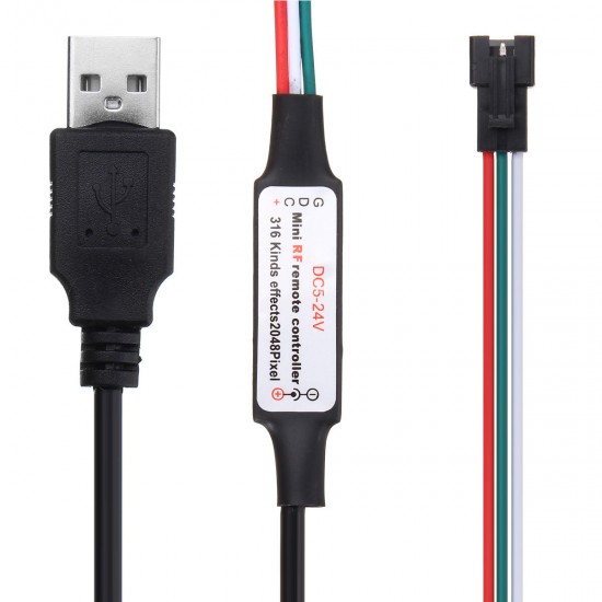 Mini USB 17 Keys Remote Controller for WS2811 WS2812B LED Strip Light DC5-24V Mini USB 17 Keys Remote Controller for WS2811 WS2812B LED Strip Light DC5-24V