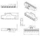 One Input To Six Output Parallel Connector Terminals for LED Strip Light Connection DC0-42V