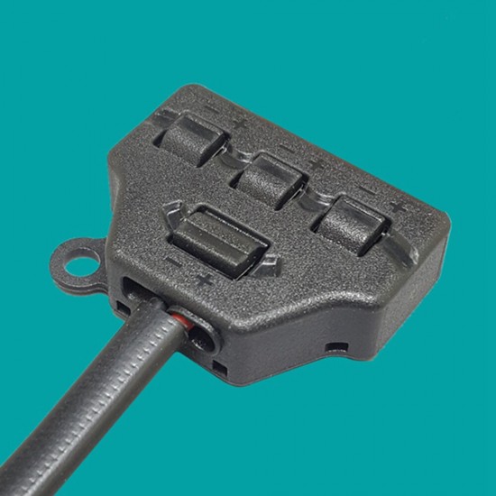 One-in-three-out Two-Pole Branch Terminal Connector Parallel Connection