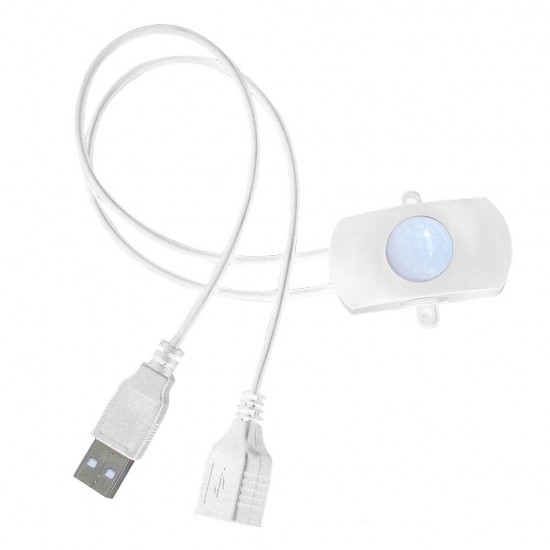 PIR Infrared Motion Sensor Detector USB LED Light Strip Switch for Corridor Closet DC5-24V