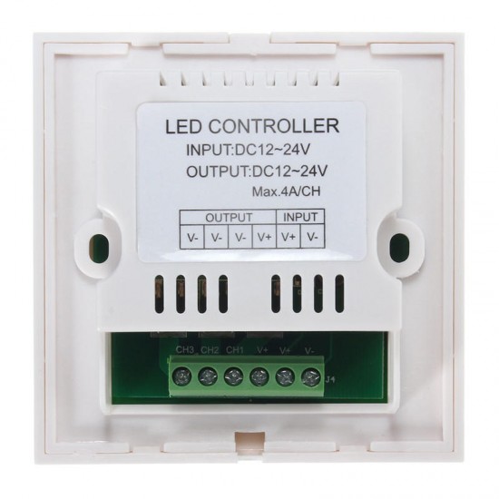 Single Color Touch Panel Dimmer Wall Switch Controller for LED Light Strip DC12-24V Single Color Touch Panel Dimmer Wall Switch Controller for LED Light Strip DC12-24V