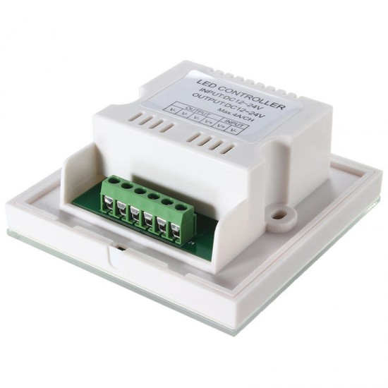 Single Color Touch Panel Dimmer Wall Switch Controller for LED Light Strip DC12-24V Single Color Touch Panel Dimmer Wall Switch Controller for LED Light Strip DC12-24V